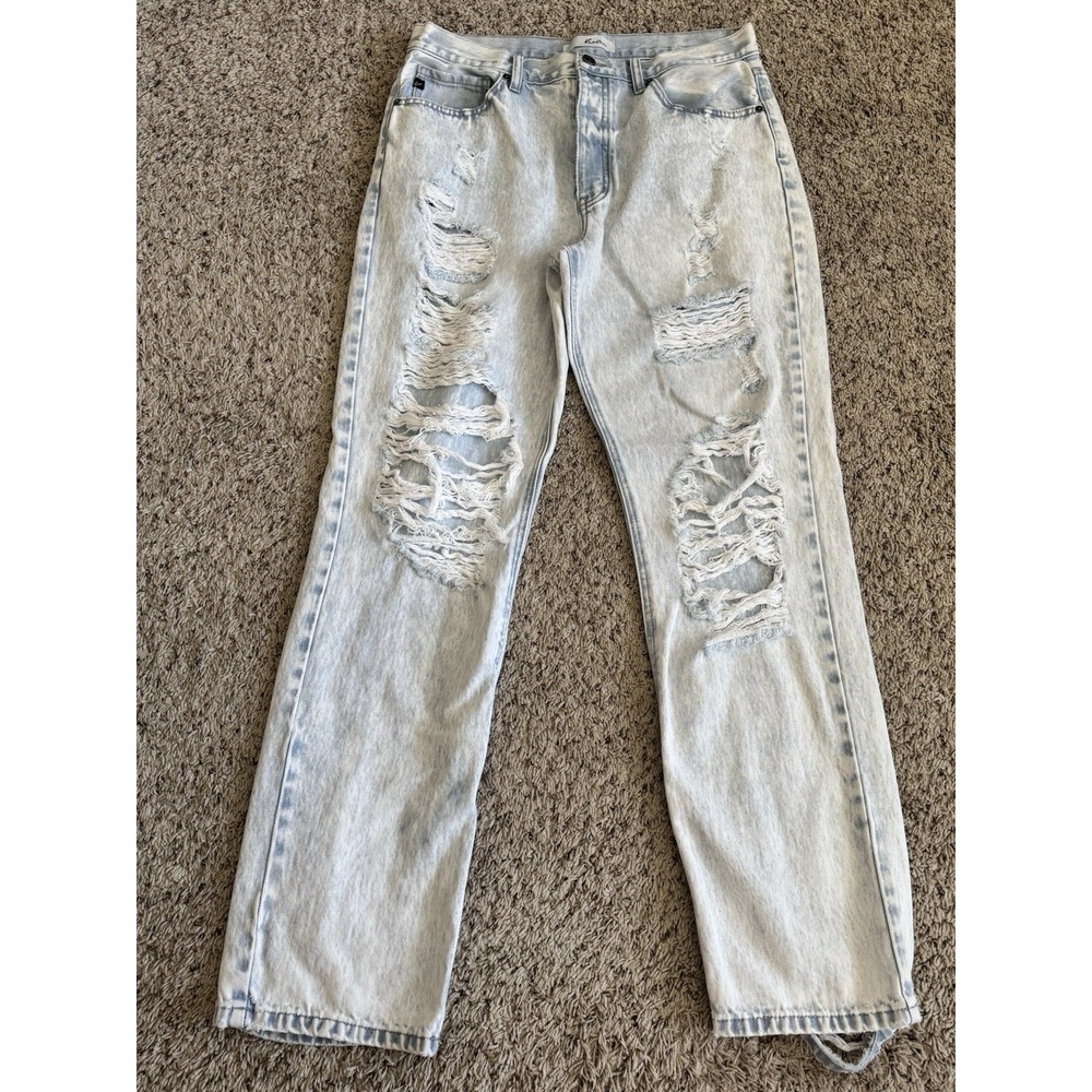 KanCan Distressed ‎ Button Fly Jeans Womens 11/29